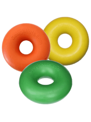 Goughnuts gekleurde ring Oranje/Groen/Geel maat S
