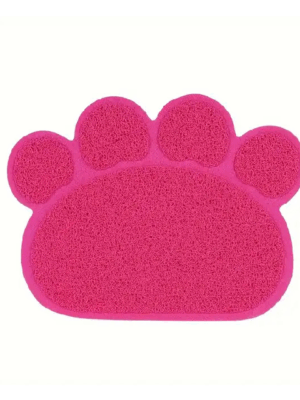 Kattenbak mat roze poot