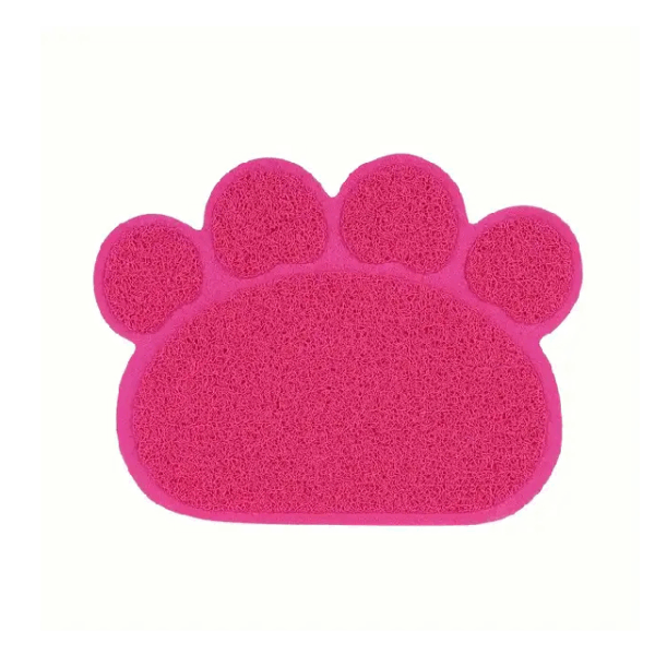 Kattenbak mat roze poot