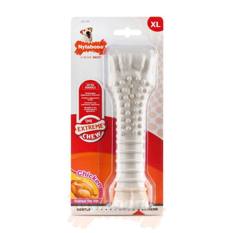 Nylabone XL kip smaak +23 kilo