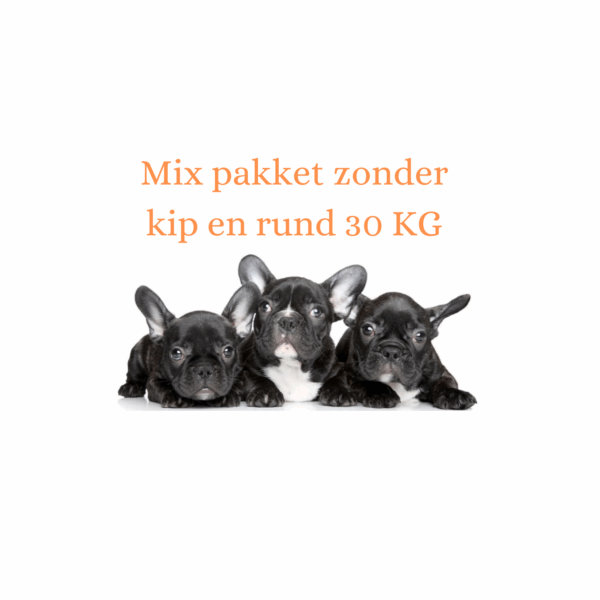 a5134b01db85abffede63546622eb3b3 Mix pakket zonder kip en rund 30 Kilo