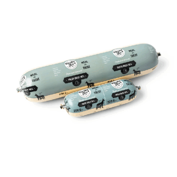 c1e87030178c107536407c576b1ab226 Herbafix gestoomde worst Eend rol 200 gram