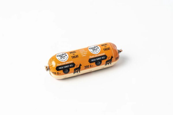 Herbafix gestoomde worst Kalkoen rol 200 gram