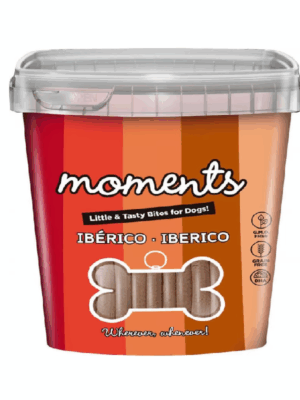 027ebb499a2b5dba766b7dcbd391e12d Moments Iberico (varken) kauwsticks hond pot 600 gram