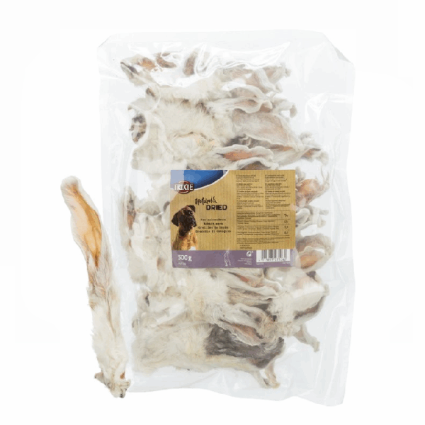 Konijnenoren met haar zak 500 gram Trixie