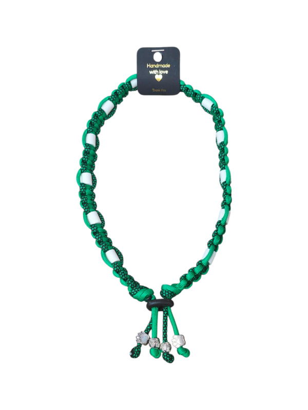 Anti-vlooien- en tekenband groen/zwart (meerdere maten)