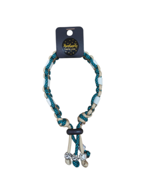 Anti-vlooien en tekenband beige/groen/zwart (meerdere maten)