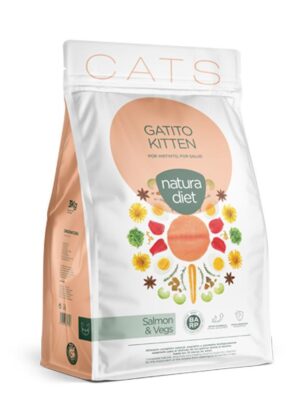 Natura Diet kitten zak 3 kilo Zalm