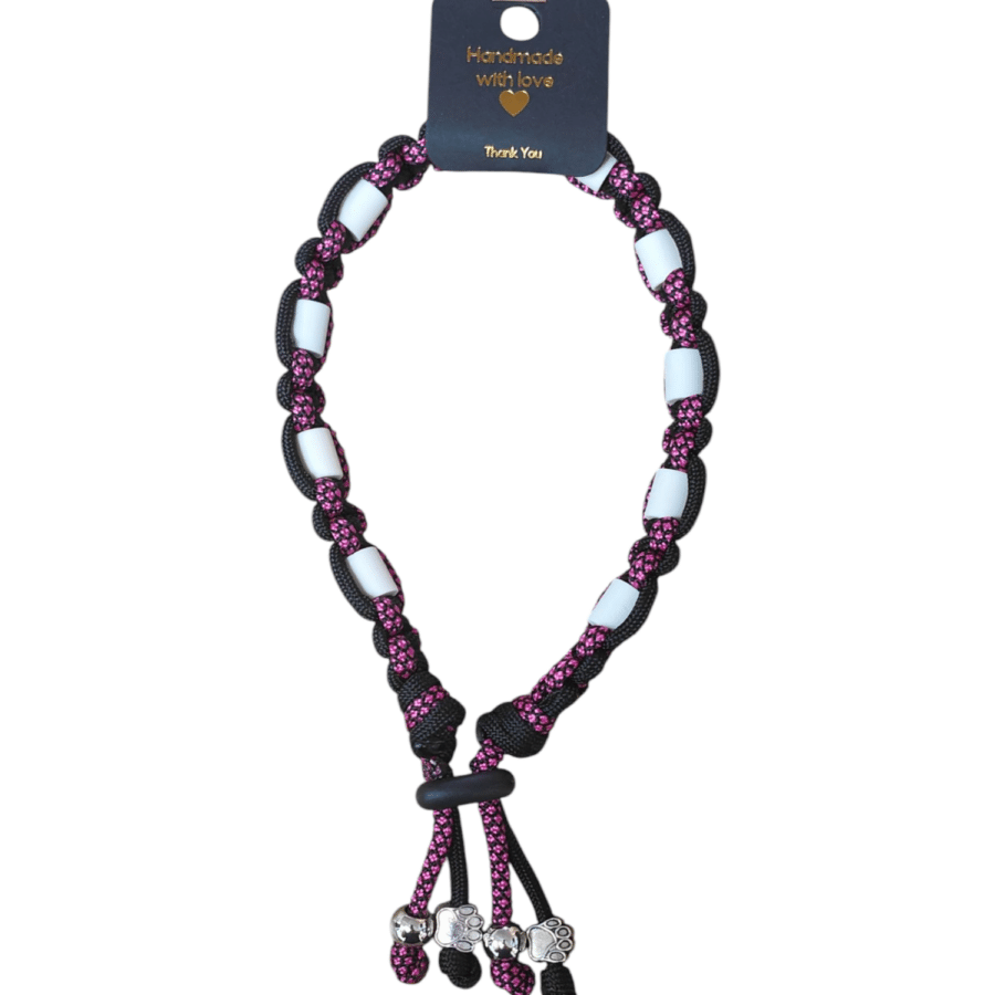 Anti-vlooien en tekenband zwart/paars (meerdere maten)