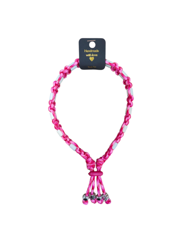 Anti-vlooien en tekenband donker en lichtroze (meerdere maten)