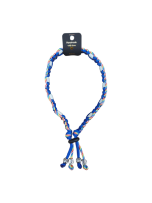 Anti-vlooien en tekenband blauw/multicolor (meerdere maten)