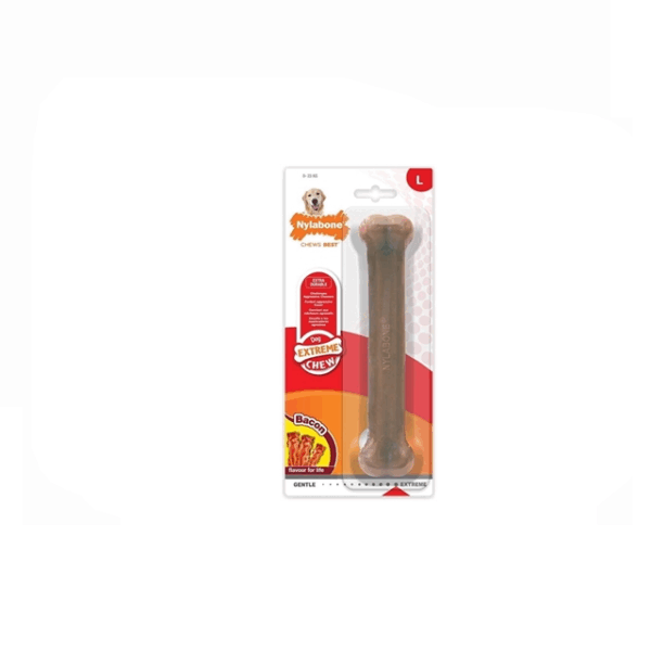 0b283e4cfb1eb50ee50a5a22df0b2505 Nylabone bacon smaak tot 23 kilo