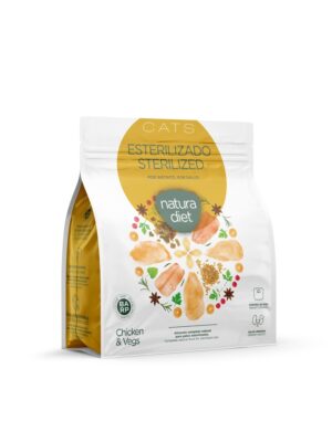 Natura Diet Cat sterilized volwassen kat zak 400 gram Kip