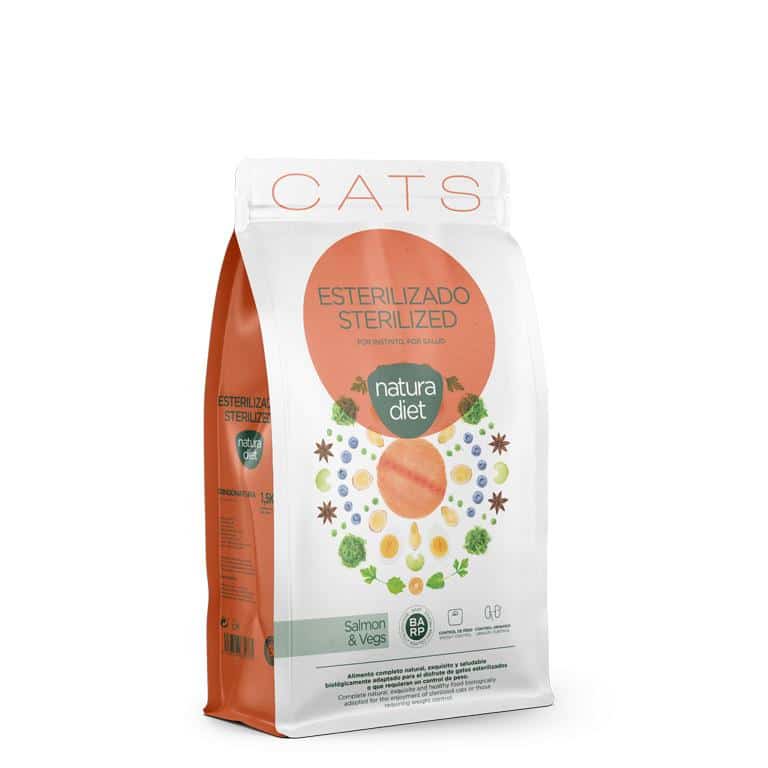 Natura Diet Cat sterilized kat zak van 1,5 kilo Zalm