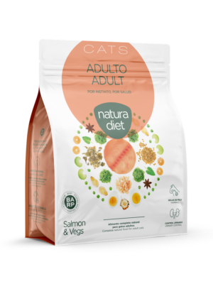 Natura Diet volwassen kat zak 400 gram Zalm