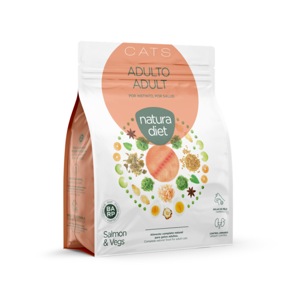 Natura Diet volwassen kat zak 400 gram Zalm