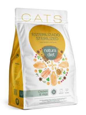 Natura Diet Cat sterilized volwassen kat zak 8 kilo Kip