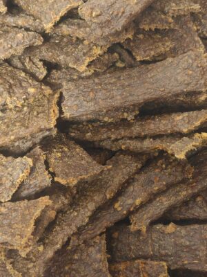 19a360ea3eac819da6e3297aa55e7703-11 Vleesje vleesstrips Paard zak 100 gram