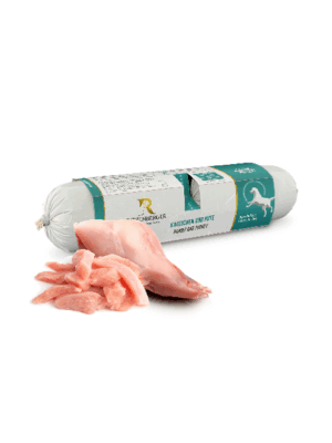 Ritzenberger Dieetmenu Konijn en Kalkoen gestoomde worst 2 x 400 gram