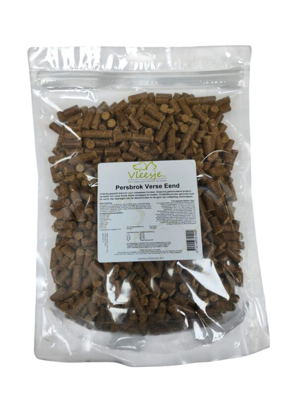 1e3e47d565e9d3a2f7c42408fcb28bdd Vleesje persbrok Verse Eend zak van 1 of 15 kilo