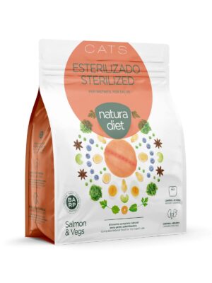 NATURA DIET CATS Salmon Sterilized voor gesteriliseerde kat 3 kilo