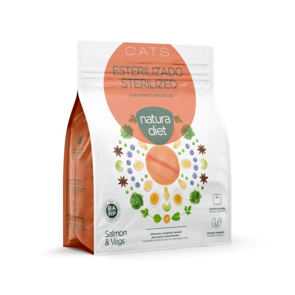 NATURA DIET CATS Salmon Sterilized voor gesteriliseerde kat 3 kilo