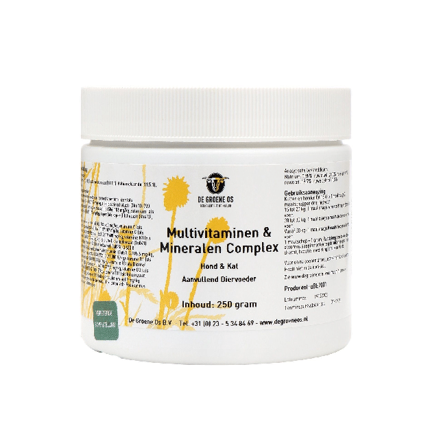 De Groene Os multivitaminen & mineralen pot 250 gram