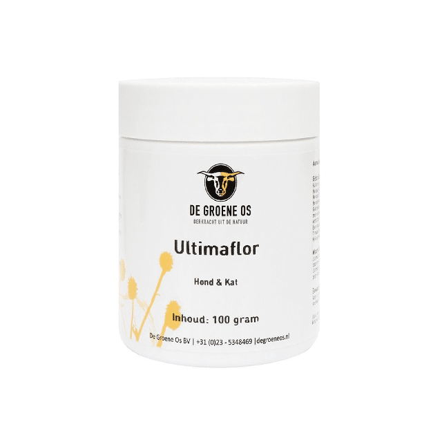 De groene Os Ultimaflor pot 100 gram (kat/hond)
