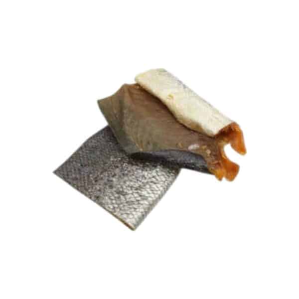 Zalmhuid met vlees 500 gram