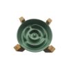 33f51a11471eb677cbed99be392545f9 Keramische slowfeeder bloem Groen op poot (hond tot 30 kilo)