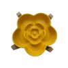 36d28febac6db15035472c10eb89b7ea Keramische slowfeeder bloem Geel op poot (hond tot 50 kilo)