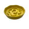 Keramische slowfeeder bloem geel (kat/kleine hond tot 15 kilo)