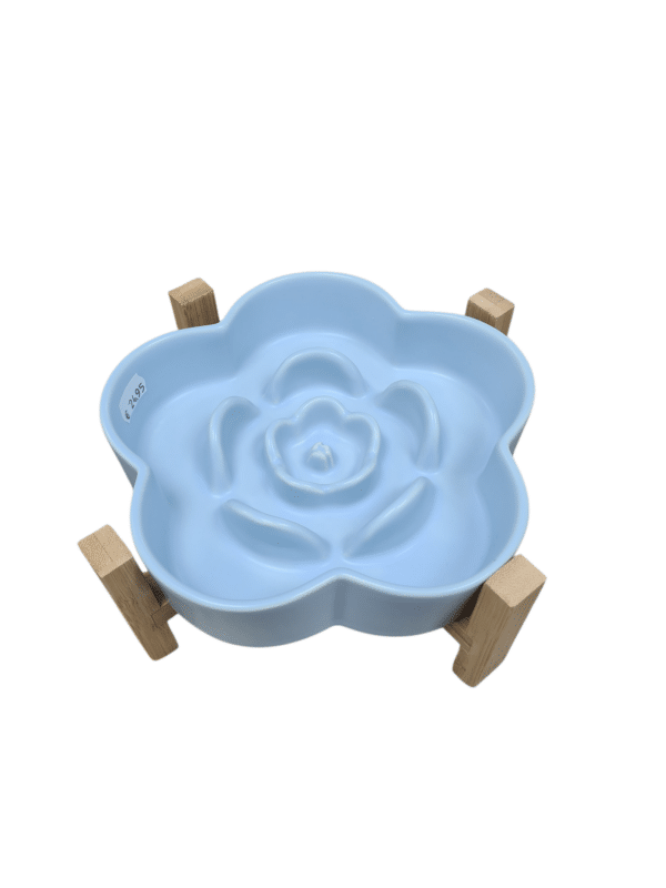 Keramische slowfeeder bloem op poot (hond tot 50 kilo)