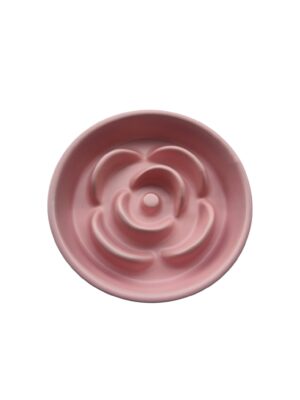 Keramische slowfeeder bloem Roze (kat/hond tot 20 kilo)