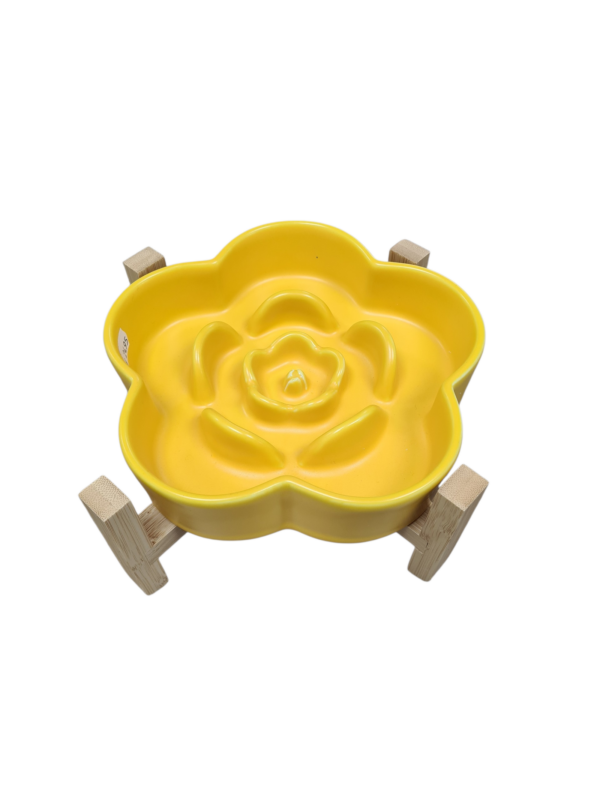 Keramische slowfeeder bloem op poot (hond tot 50 kilo)