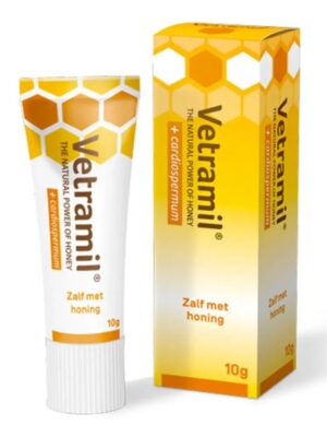 47bfef1ff485cdf61118b2b37267a8fb Vetramil Honingzalf tube 10 gram
