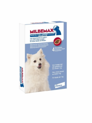 Milbemax tablet ontworming hond 1-10 kg 4 Tabletten