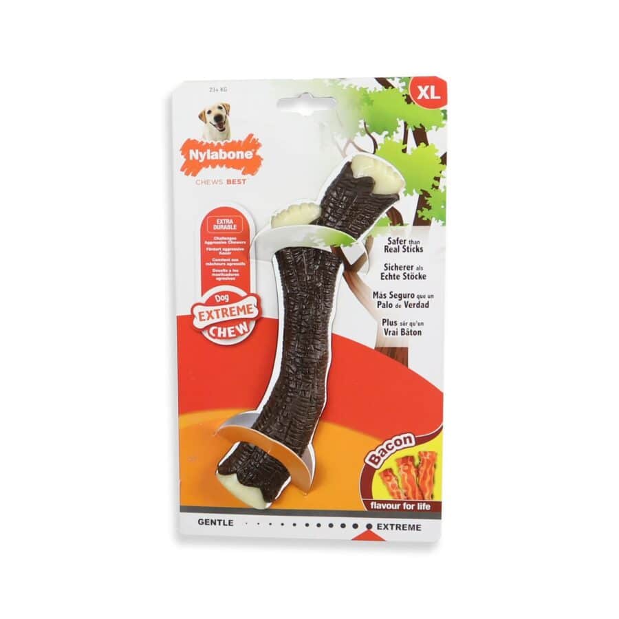 Nylabone Wooden Stick XL Bacon