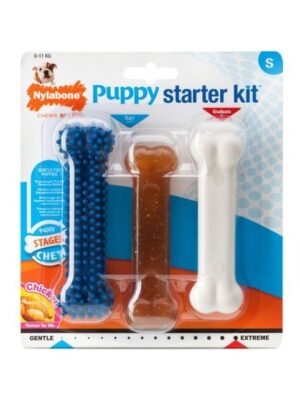 8904f577e1deeb61eaa1d6542e1d7095 Nylabone Puppy Starter Kit S 0-11 kg