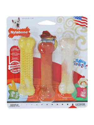 a489de6e92063ee2e1bab99987361ae0 Nylabone Frenzy Flavor 3-pack tot 11 kg
