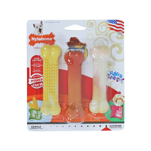 Nylabone Frenzy Flavor 3-pack tot 11 kg