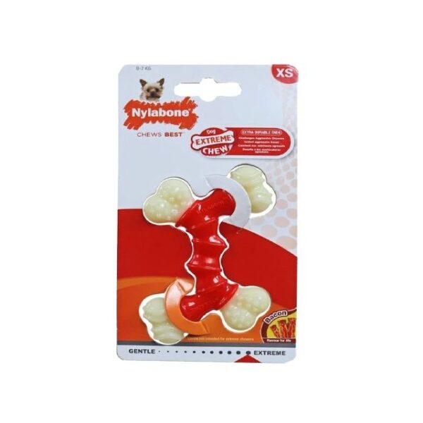b6434005407979570ba52ab6a2d5f40c Nylabone Double Bone XS 0-7 kg