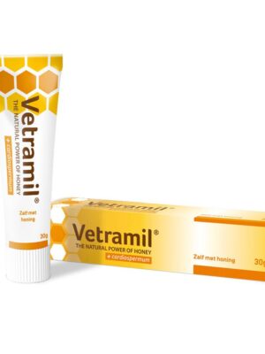 c57a1305a9fd5bbec6cc41c1876362a5 Vetramil Honingzalf tube 30 gram