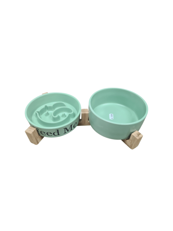 Keramische slowfeeder met drinkbak Feed Me