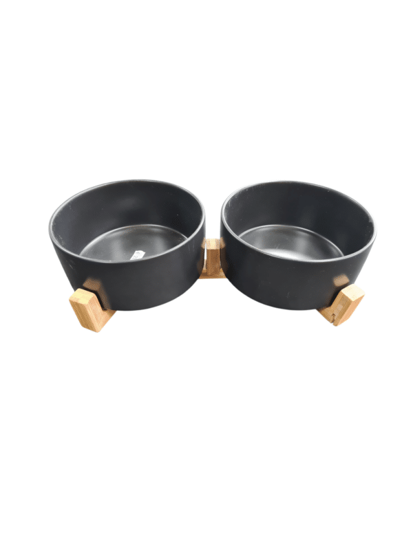 Keramische voer- en drinkbak medium