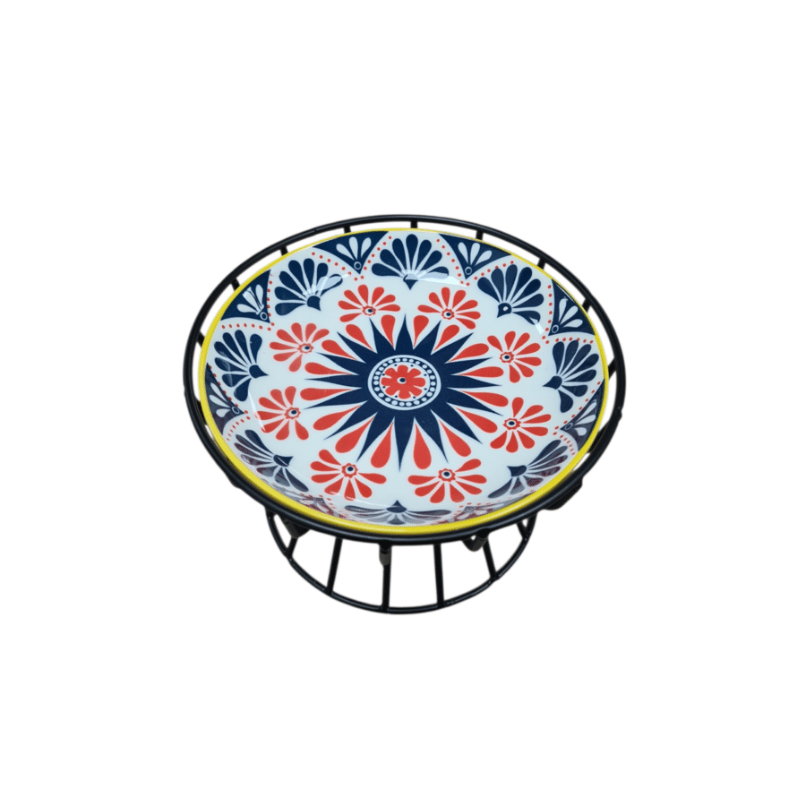 Keramische voerbak print standaard