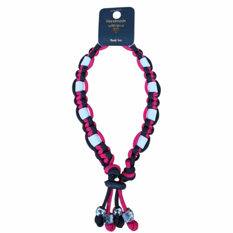 b06bba3feeb5bd366a7a5fd7abc9dbdc Anti-vlooien en tekenband rood/zwart (meerdere maten)