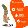 Nylabone giant gator tail alternative chicken maat L