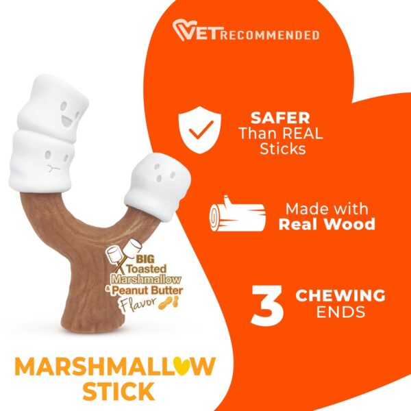 Nylabone chew stick marshmallow & peanut butter maat L