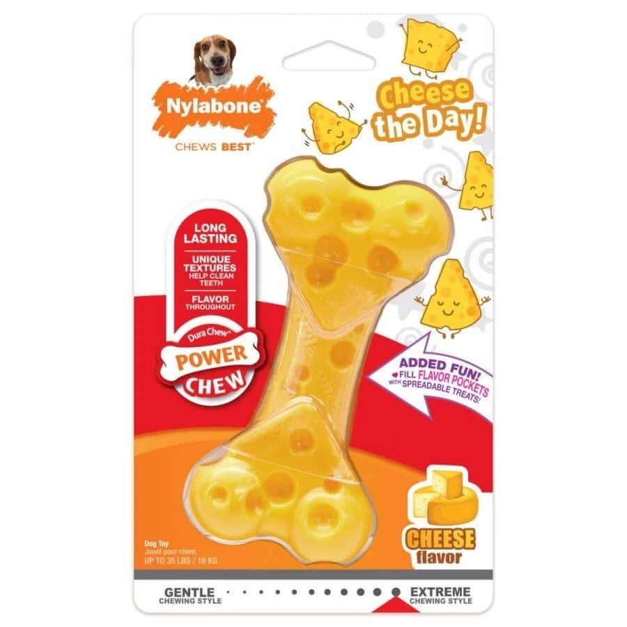 8928b951e8acabfab920a716280395c0 Nylabone Cheese Bone maat M